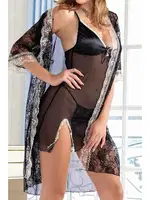 Gecelik ve Sabahlık 3'lü Set Miorre 011-008006 Siyah görsel 4