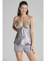 Gelin Çeyiz Seti Güpürlü 6Lı Saten Takım Pierre Cardin 6625 Mor görsel 30