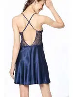 Gelin Çeyiz Seti Güpürlü 6Lı Saten Takım Pierre Cardin 6625 Lacivert görsel 34