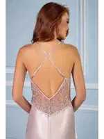 Güpürlü 6Lı Saten Gelin Çeyiz Seti Pierre Cardin 6040 Pudra görsel 23