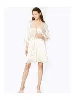 Güpürlü 6Lı Saten Gelin Çeyiz Seti Pierre Cardin 6040 Krem görsel 10