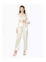 Güpürlü 6Lı Saten Gelin Çeyiz Seti Pierre Cardin 6040 Krem görsel 6