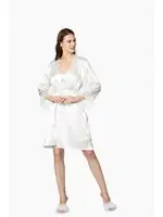 Güpürlü 6Lı Saten Gelin Çeyiz Seti Pierre Cardin 6040 Ekru görsel 4