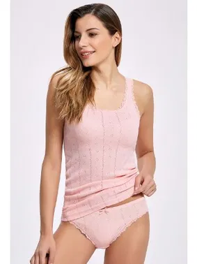 İlke Jakarlı Ribana Geniş Askılı Atlet - Bikini Takım %100 Pamuk İlke 2295 - Alternatif Görünüm