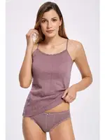 Jakarlı Ribana Ip Askılı Atlet - Bikini Takim %100 Pamuk İlke 2294 Pudra farklı açı