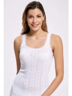 İlke Jakarli Transferli Ribana Geniş Askılı Atlet İlke 2024