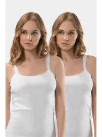 Türen Dantelli İp Askılı Kaşkorse 2Li Pamuklu Atlet Türen 215