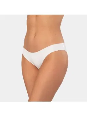 Türen Lazer Kesim Pamuklu Bikini Kadın Külot Türen 907/Beyaz - Alternatif Görünüm