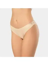Türen Lazer Kesim Pamuklu Arkası Dantelli Kadın Külot Türen 909/Ten