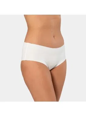 Türen Lazer Kesim Pamuklu Kadın Hipster Külot Türen 910/Beyaz