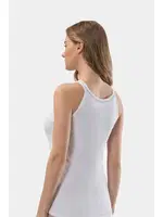 Şeritli İnce Askılı Kaşkorse 2Li Pamuklu Atlet Türen 204 Beyaz detay görünüm