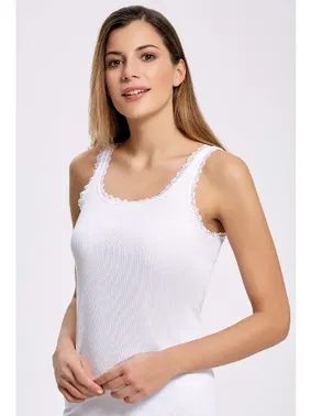 İlke Kaşkorse Dantelli Geniş Askılı Atlet İlke 2044