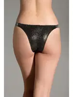 Kenarları Taş İşlemeli Slip Külot String New Bra 9018K Siyah görsel 8