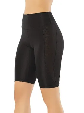 Kota Yanları Fitilli Yüksek Bel Diz Üstü Kadın Tayt Kota 4115