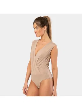 Türen Kruvaze Yaka Kolsuz Çıtçıtlı Kadın Body Türen 3502 - Alternatif Görünüm