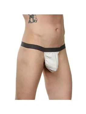 La Blinque La Blinque Erkek Seksi  Beyaz Deri G-STRİNG 15763