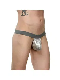 La Blinque La Blinque Erkek Seksi Gümüş G-STRİNG 15762