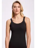 Likrali Askısı Dantelli Atlet İlke 2211 Siyah