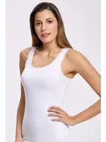 Likrali Dantelli Geniş Aski İlke 2313 Beyaz farklı açı