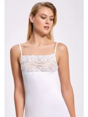 İlke Likrali Geniş Dantelli İp Askılı Atlet İlke 2051