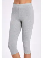 Likralı Kapri Tayt İlke 2258 Gri detay görünüm