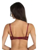 Lotus Tül Straplez Sütyen Fabony 3150 Bordo detay görünüm