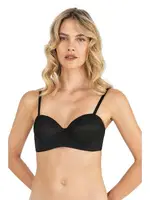 Lotus Tül Straplez Sütyen Fabony 3150 Siyah görsel 5