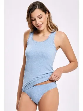 İlke Melanjli Geniş Askili Atlet - Bikini Takim İlke 2402 - Alternatif Görünüm