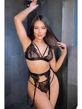 Merry See Jartiyerli Dantel Fantazi Sütyen Külot Takım Merry See 2674 - Alternatif Görünüm