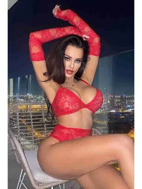 Merry See Eldivenli Fantazi Sütyen Külot Takım Kırmızı Merry See 4159