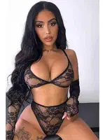 Merry See Eldivenli Sütyen Külot Takım Siyah MS3253 Siyah