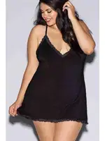 Sırtı Çapraz Askılı Fantezi Gecelik Merry See 4083 Siyah görsel 4