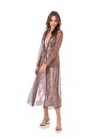 Tül Sabahlıklı Empirme Uzun Gecelik Takım Moongirl 583 Görsel