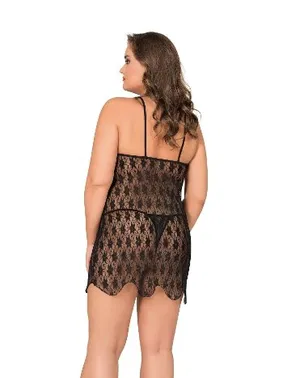 Moongirl Dantelli Asimetrik Kesim Fantazi Tül Gecelik Moongirl MNL10002 - Alternatif Görünüm