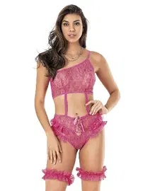 Moongirl Tek Omuz Askılı Tül Fantazi Body Moongirl ST-431