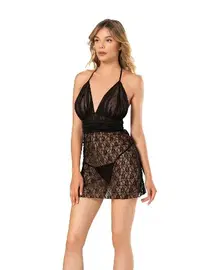 Moongirl Boyundan Bağlamalı Fantazi Kadın Gecelik Moongirl 115