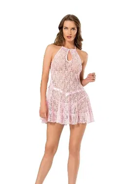 Moongirl Boyundan Bağlamalı Fırfırlı Fantazi Gecelik Moongirl 129