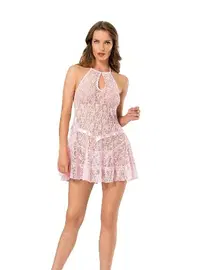 Moongirl Boyundan Bağlamalı Fırfırlı Fantazi Gecelik Moongirl 129