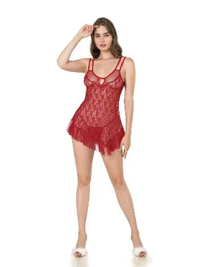 Moongirl Çift Askılı Asimetrik Kesim Fantazi Gecelik Moongirl 288 - Alternatif Görünüm