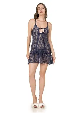 Moongirl Göğüs Pencereli Dantel Fantazi Kadın Gecelik Moongirl MNL292