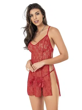 Moongirl Yanları Açık Kısa Fantazi Gecelik Moongirl MNL443