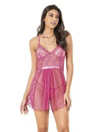 Moongirl Kısa İnce Askılı Fantazi Kadın Gecelik Moongirl 445