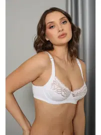 NBB C Cup Balenli Dantelli Bayan Toparlayıcı Sütyen NBB 379