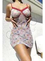 Yakası Dantel Transparan Fantazi Gecelik NightLight 3627 Görsel