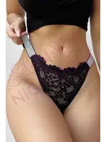 Dantel Yanları Lastikli Fantazi Külot Kahve NightLight 9116