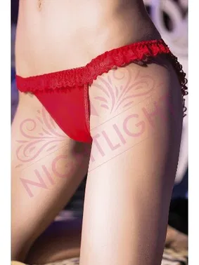 NightLight Arkası Açık Fırfırlı Fantazi Kadın Külot NightLight 9126