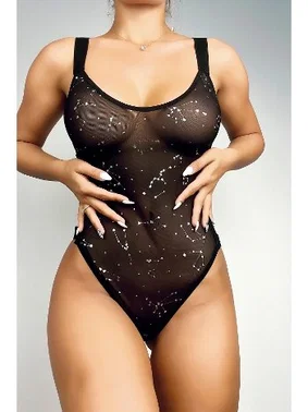 NightLight Transparan Yıldız Detaylı Fantazi Body Nightlight 3385