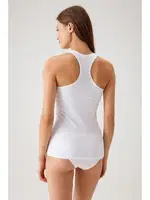 Pierre Cardin 1008 Racerback Sporcu Atlet Beyaz görsel 8