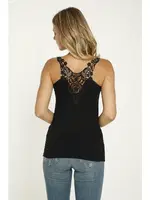 Polkan 2322 Sırtı Dantelli Kadın Atlet Siyah