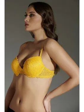 New Bra Lingerie Push Up Dantelli Kadın Sütyen New Bra 8125 - Alternatif Görünüm